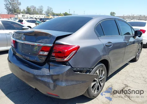2015 Honda Civic Ex from USA, damaged, VIN 19XFB2F80FE250125